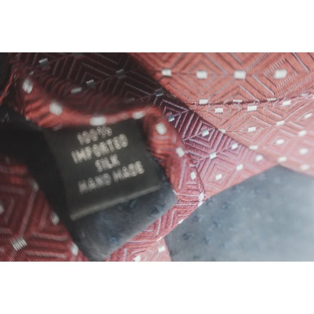 Pronto‎ Uomo Silk Burgundy Neck Tie